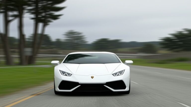 Un Lamborghini alb a fost confiscat de poliție după o sesiune de drifturi