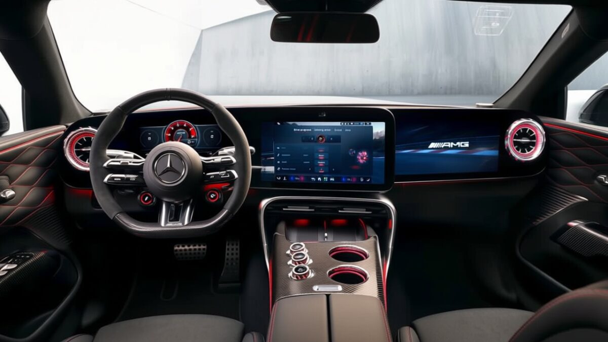 Noul Mercedes-AMG GT 4-Door Coupe electric vine cu 1.341 CP și un interior cu 3 ecrane