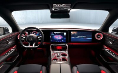 Noul Mercedes-AMG GT 4-Door Coupe vine cu un interior digital și ecrane de 14 inci