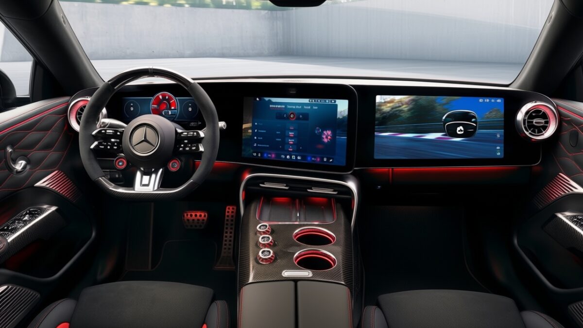 Noul Mercedes-AMG GT 4-Door Coupe dezvăluie un interior cu ecran de 14 inci