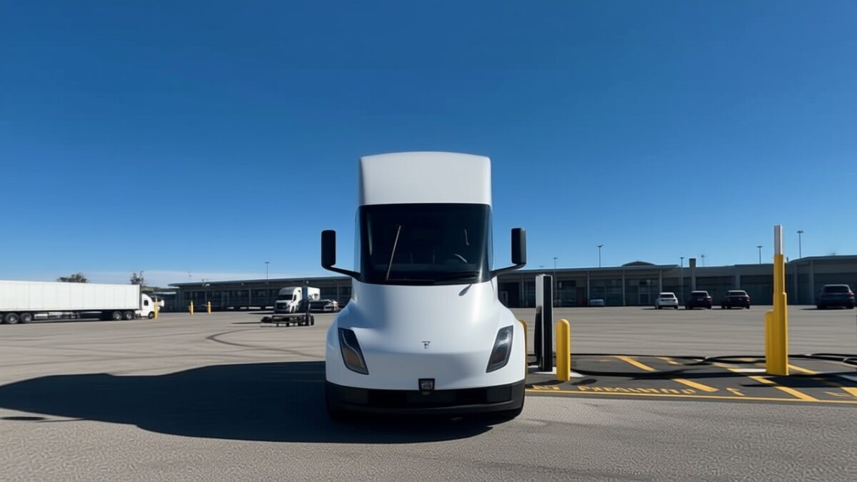 Tesla Semi primește primul Megacharger public cu putere de 750 kW