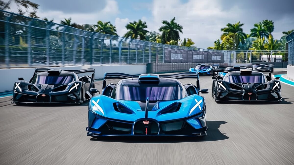 Bugatti Bolide a fost dezlănțuit pe circuitul de Formula 1 din Miami