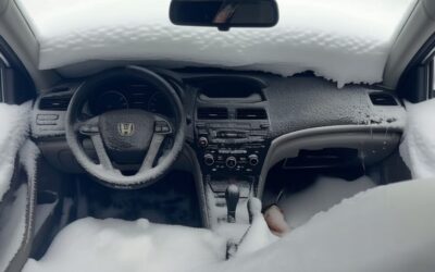 Honda Civic plină cu zăpadă într-un video viral cu 3,4 milioane de vizualizări