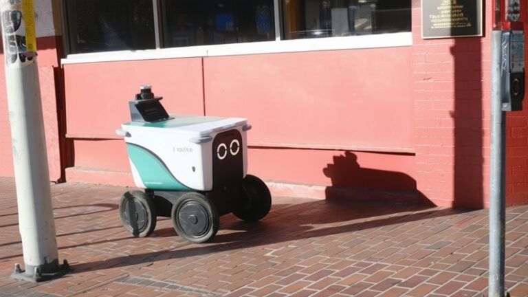 Un robot de livrări a fost certat în stradă – Ai luat slujba unui om!