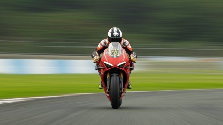 Pilot de Ducati Panigale eliminat de pe circuitul COTA pentru un wheelie viral