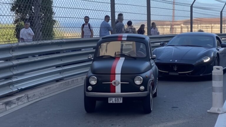Fiat 500 personalizat pentru Charles Leclerc atrage atenția cu numărul #16