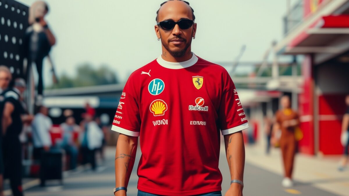 Kim Kardashian alimentează zvonurile despre Hamilton cu un tricou Ferrari viral