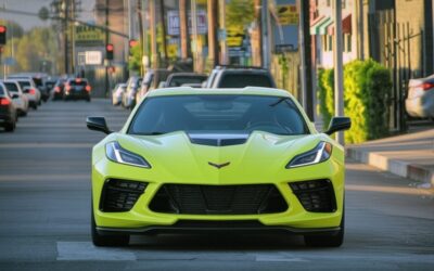 Un Chevrolet Corvette C8 a pacalit politia la benzinarie intr-o urmarire in Los Angeles