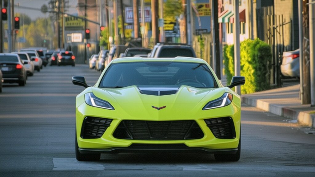 Un Chevrolet Corvette C8 a pacalit politia la benzinarie intr-o urmarire in Los Angeles