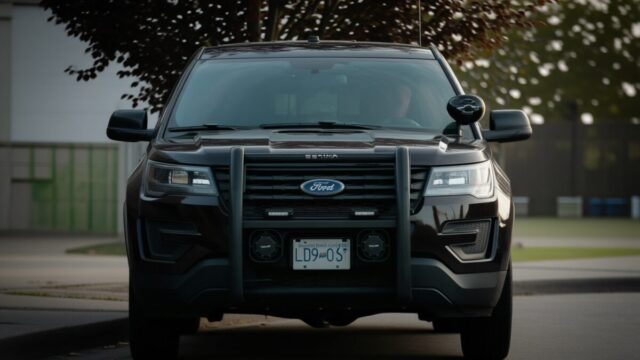 Un șofer agresiv încearcă să lovească un motociclist și este prins de poliție