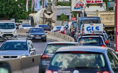 Trafic oprit pe DN5 către A0 Centura București după accidentul unui camion