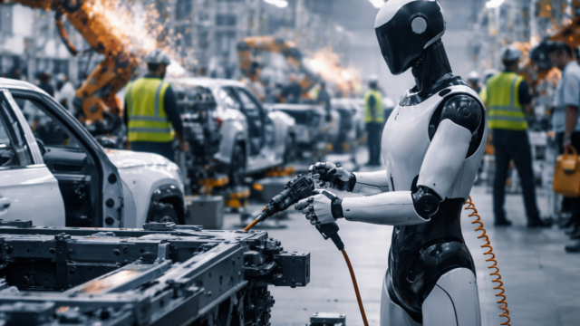 Rivian pariază pe roboți umanoizi în uzină. Ce poate câștiga din criza de personal și automatizare 15 Rivian pariază pe roboți umanoizi în uzină. Ce poate câștiga din criza de personal și automatizare