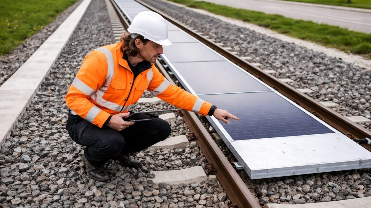Sun-Ways a produs 16 MWh din panouri montate între șine. Ce înseamnă testul pentru susținerea mobilității electrice