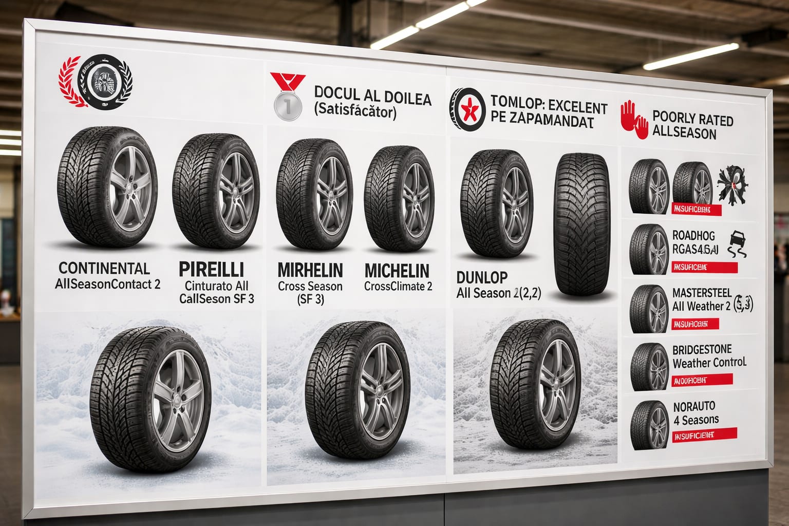 Doar o anvelopă all-season din 16 testate de ADAC a fost bună 3 anvelope all-season, imagine 3