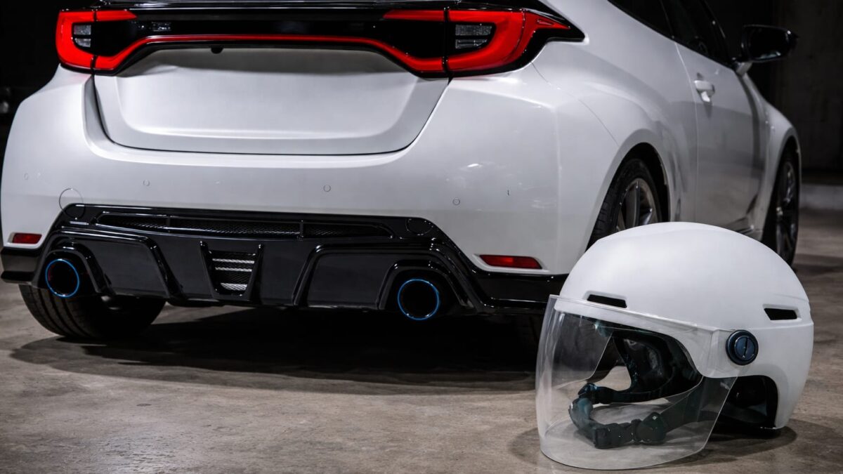 TOM’s, partenerul Toyota, a lansat o cască anti-urs de 14.800 de yeni