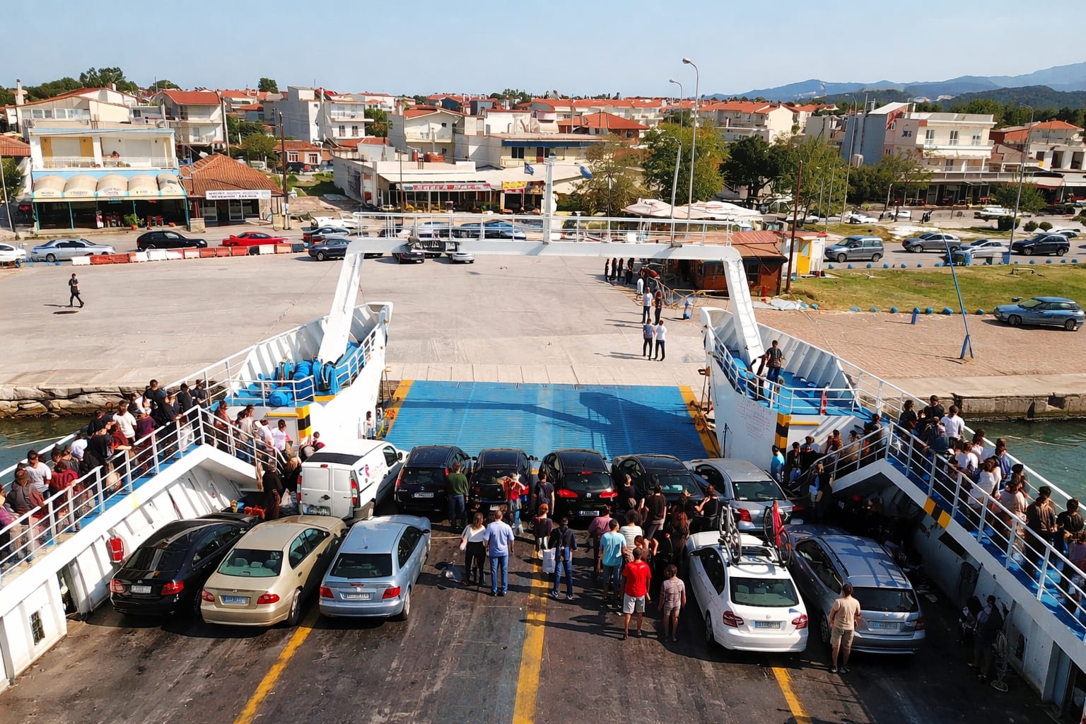 40% baterie sau refuz la îmbarcare. Regula din Grecia care schimbă drumul cu mașina spre Thassos 2 Feribot Grecia reguli EV, imagine 2