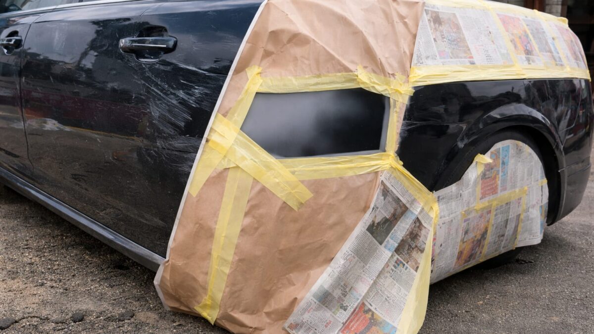 Poți salva o ușă zgâriată până la metal fără cabină de vopsit? Un Audi negru arată unde începe riscul