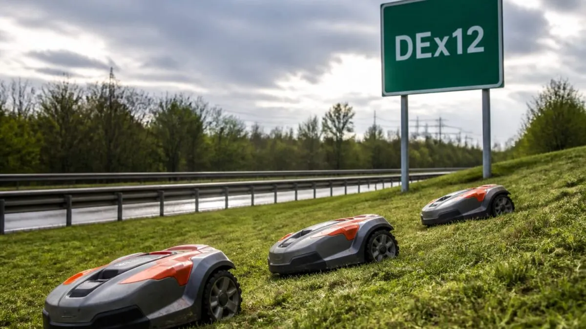 Trei roboți telecomandați intră pe DEx12 ca să taie iarba mai repede
