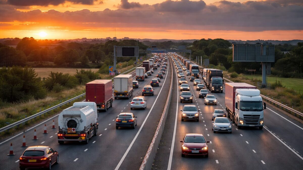 6,3 milioane de șoferi ies pe drum în Marea Britanie. Când are sens să pleci ca să eviți blocajele