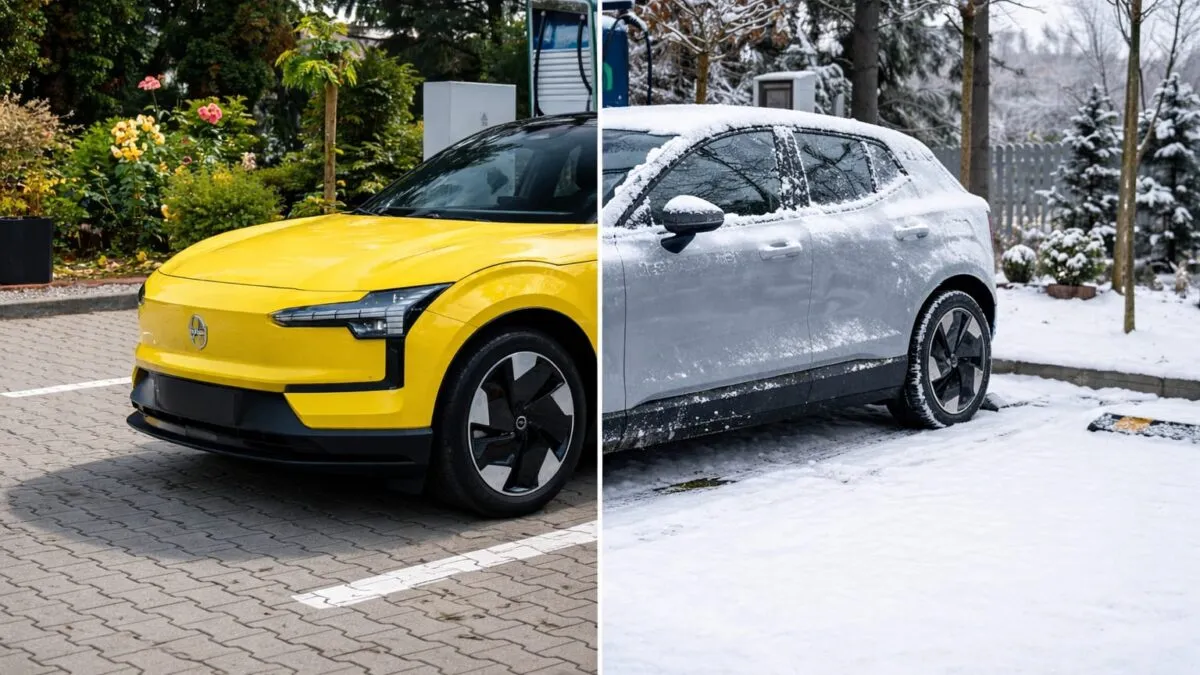17% în plus iarna și o oprire la priză. Cât a consumat Volvo EX30 pe aceeași rută din România