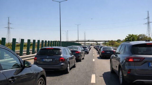 Unde se strânge coloana pe A2 după accidentul de luni și până la ce oră era estimată reluarea normală