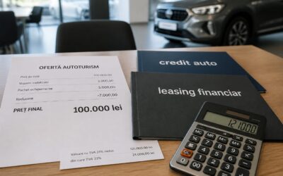 Mașina de 100.000 de lei costă cu aproape 40.000 de lei mai mult prin leasing financiar