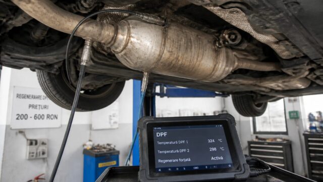 Regenerarea forțată a filtrului DPF costă între 200 și 600 RON