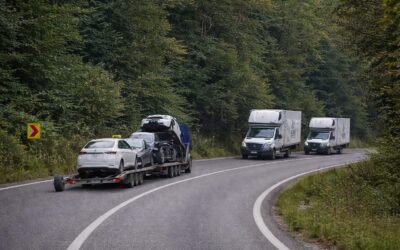 10 km ar fi mers mai departe șoferul unei platforme rămase fără roată pe Valea Oltului, după ce piesa a zburat pe contrasens