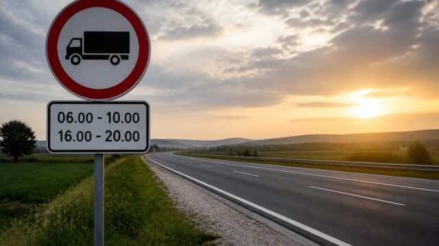 Restricții noi pentru camioane. A2, DN7, DN22C și DN39 au acum ore exacte de interdicție