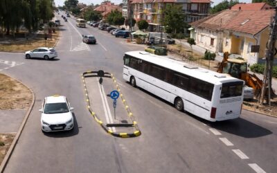 Sensul giratoriu din Carei blochează traficul greu cu 3 sau 4 manevre