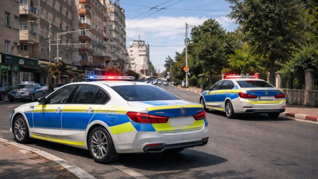 Șofer amendat după ce a claxonat Poliția. Un fost agent arată cum înregistrarea video schimbă complet