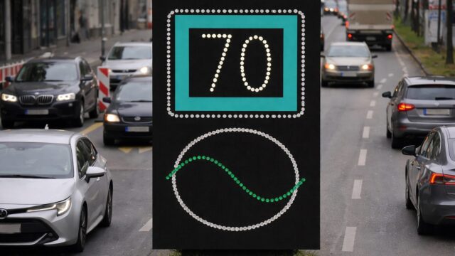 Dresda a introdus în 2020 un indicator digital cu viteză recomandată. Cum funcționează „unda verde”