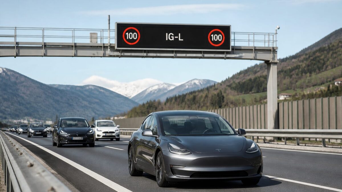 În Austria, mașinile electrice pot circula cu 130 km/h, iar termicele și hibridele sunt limitate la 100 km/h pe anumite sectoare de autostradă