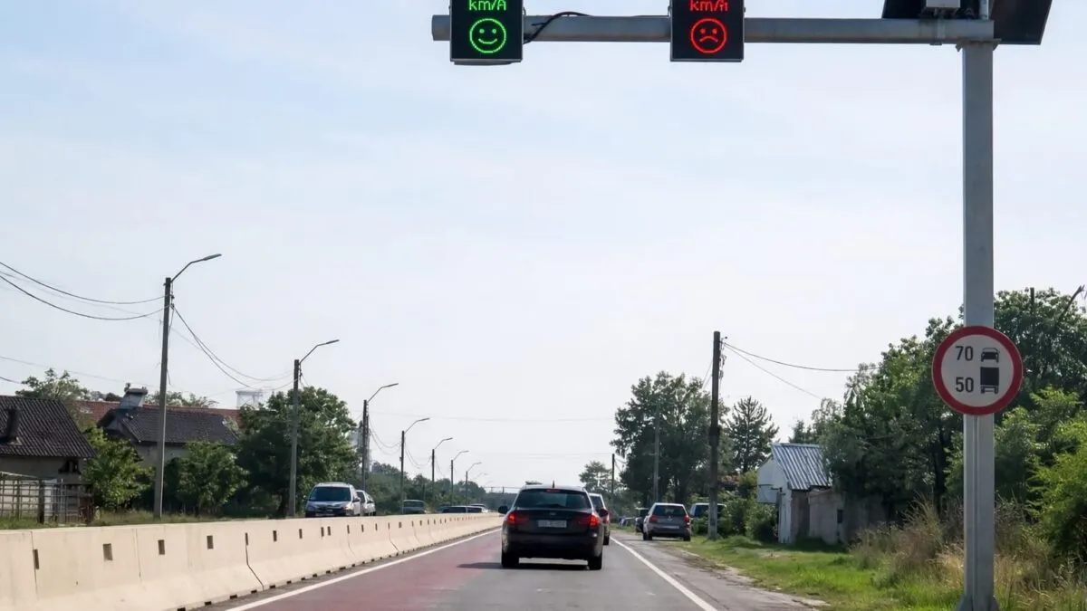 CNAIR a montat 138 de sisteme fixe care afișează viteza șoferilor. Ce fac acestea pe drum și ce nu fac