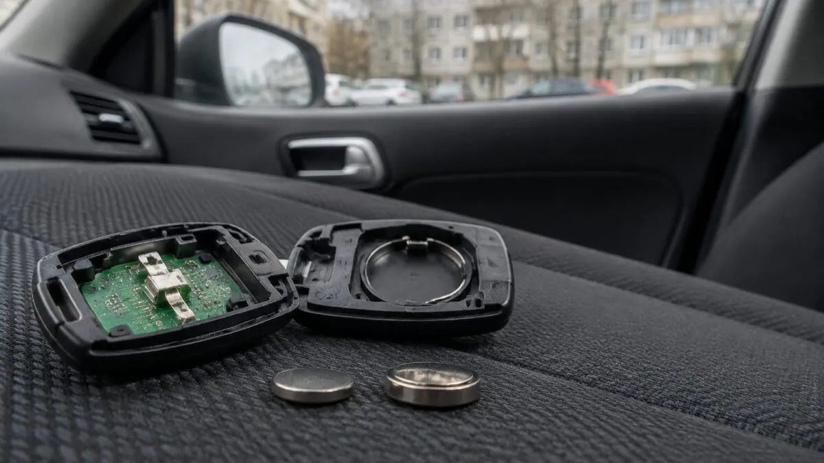 Când trebuie schimbată bateria cheii auto și de ce CR2025 poate înlocui CR2032 doar temporar, în urgențe