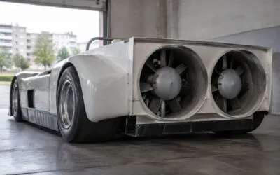Chaparral 2J folosea două ventilatoare pentru aderență încă din 1970, cu opt ani înainte de Brabham