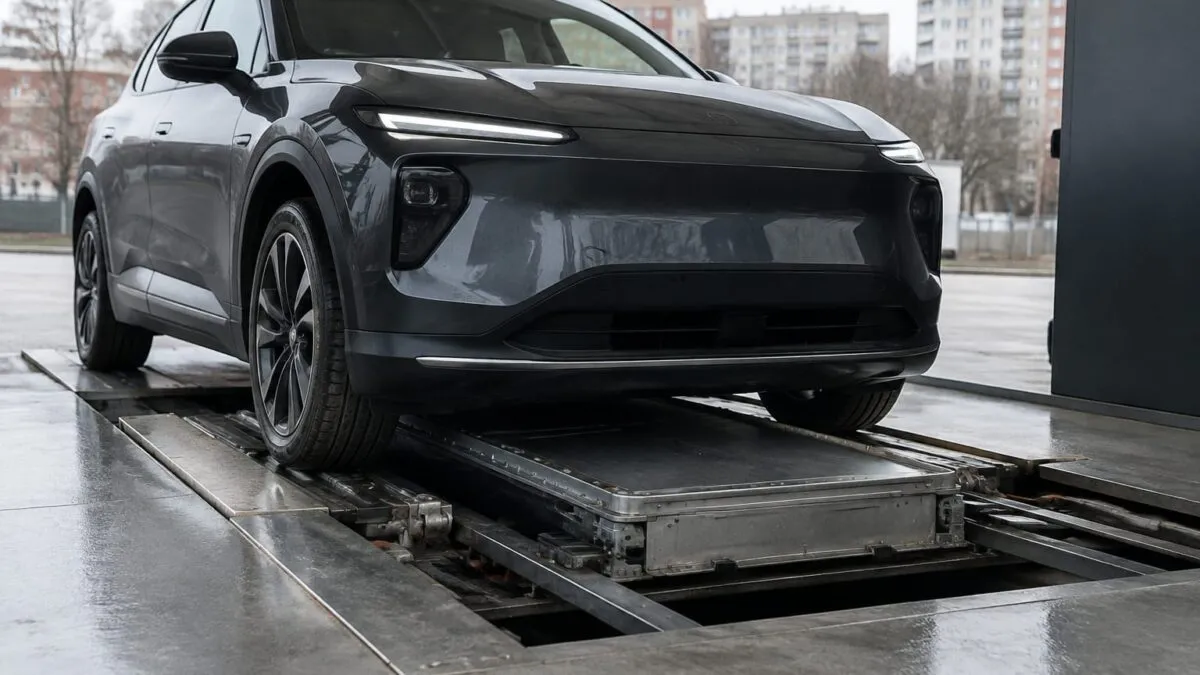 Schimbul bateriei scurtează oprirea la Nio. Cum se compară serviciul cu încărcarea rapidă și ce cheltuieli implică